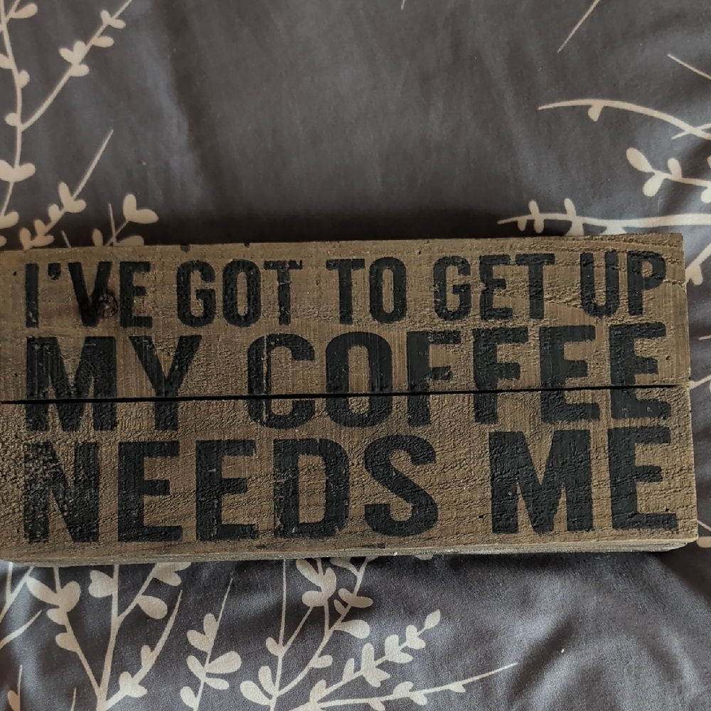 11x5 Rustic Wooden Coffee Box Sign